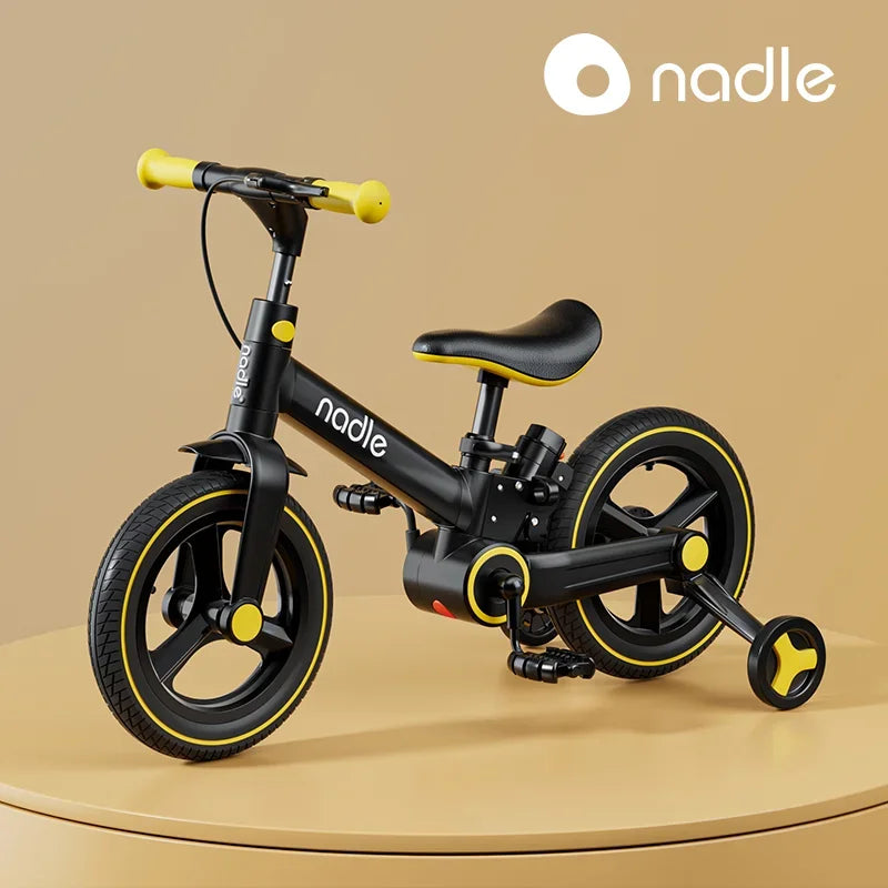 2-in-1 Kids Pedal Folding Bike Baby Balance Bike