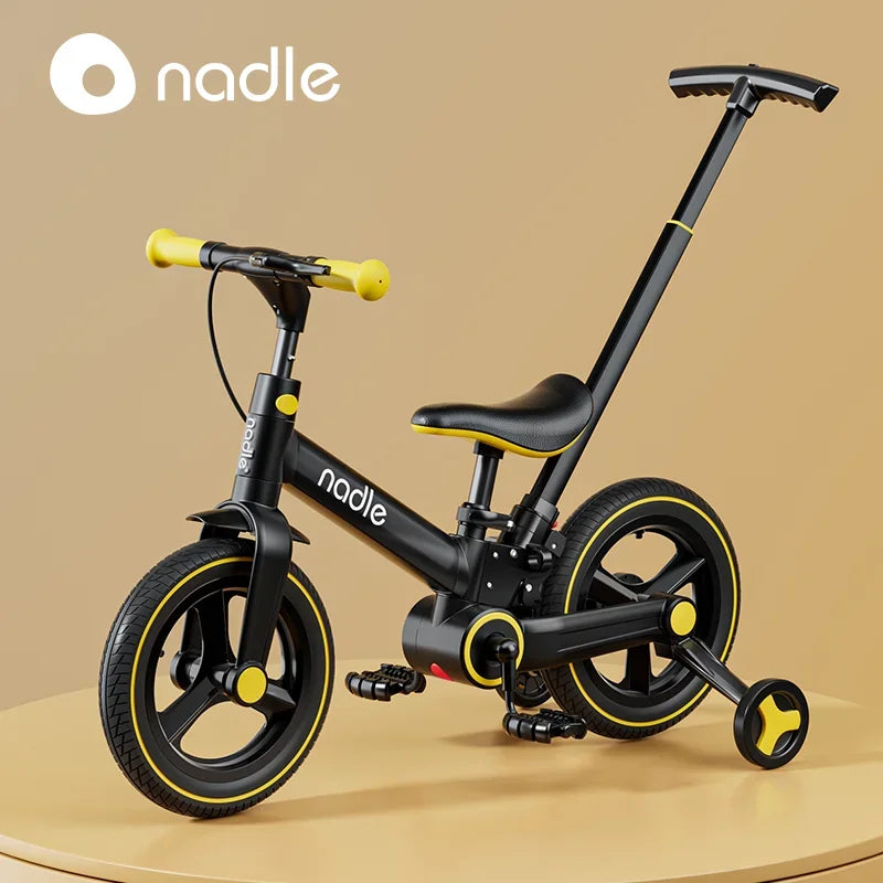 2-in-1 Kids Pedal Folding Bike Baby Balance Bike