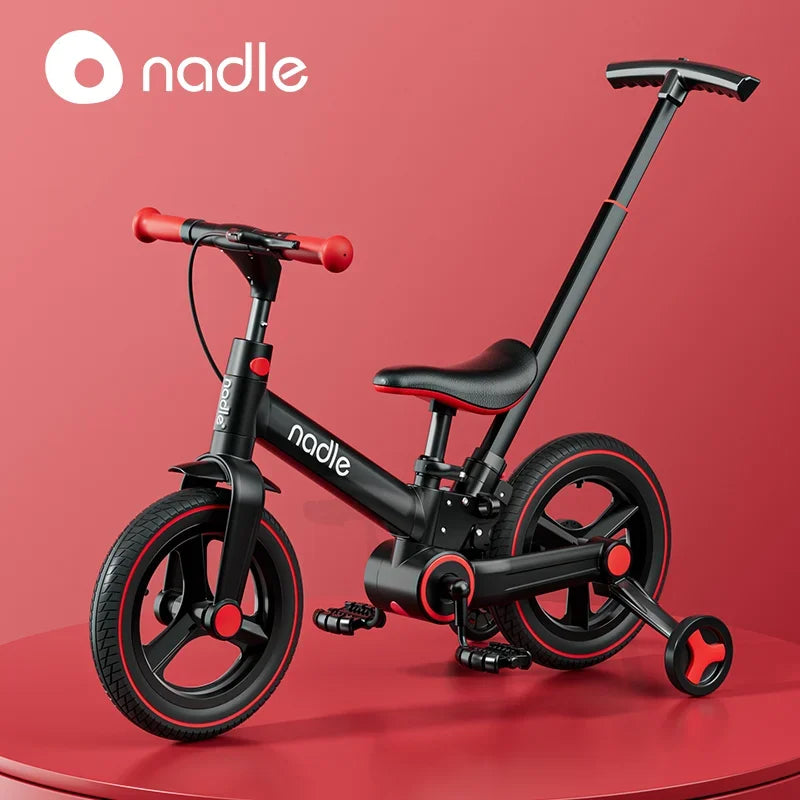 2-in-1 Kids Pedal Folding Bike Baby Balance Bike