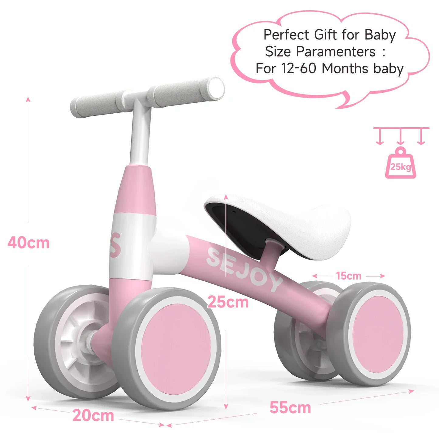 4-Wheel Baby Balance Bike Baby Balance Bike