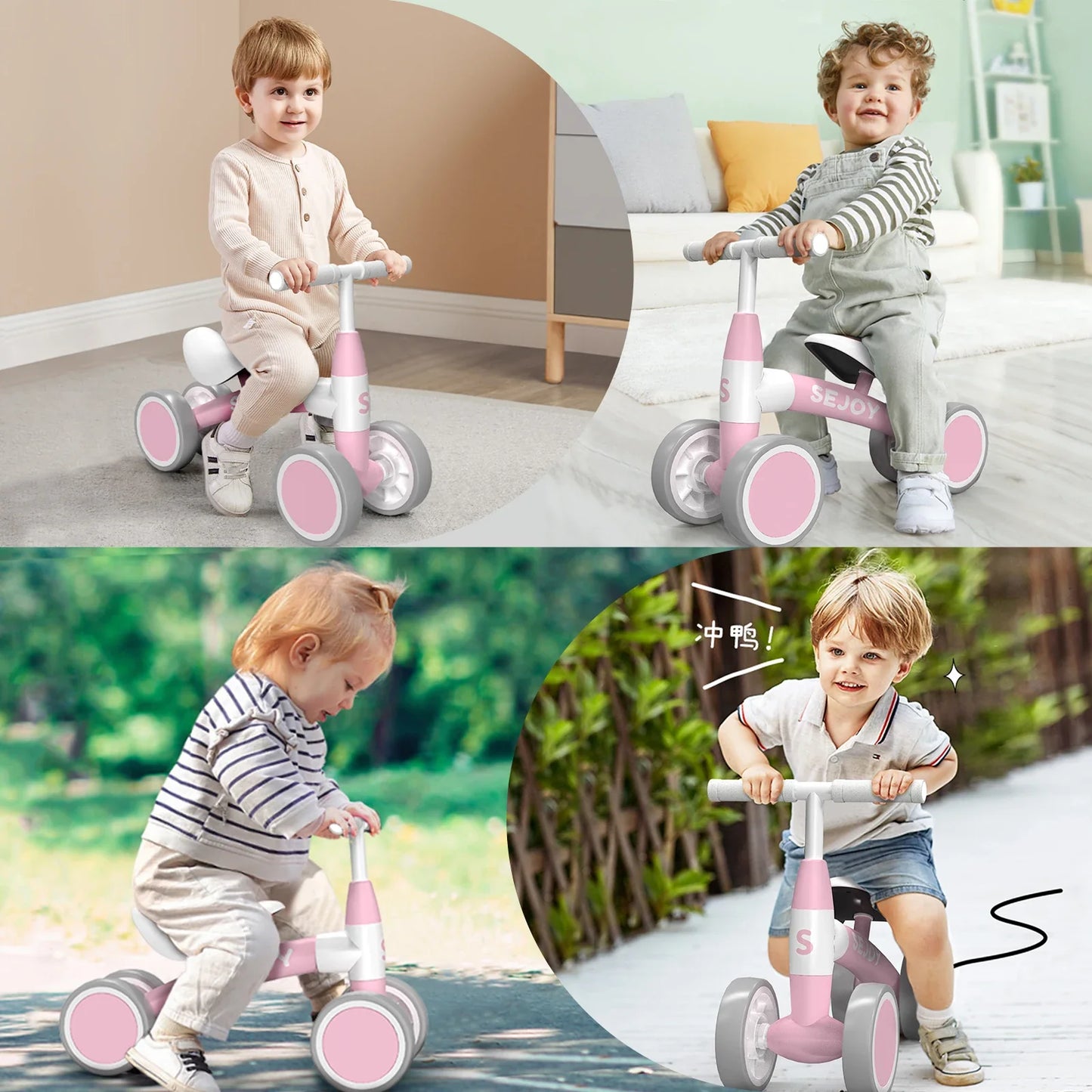 4-Wheel Baby Balance Bike Baby Balance Bike