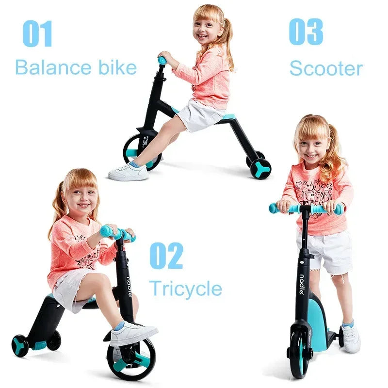 3 In 1 Kids Scooter Tricycle And Balance Bike Baby Balance Bike