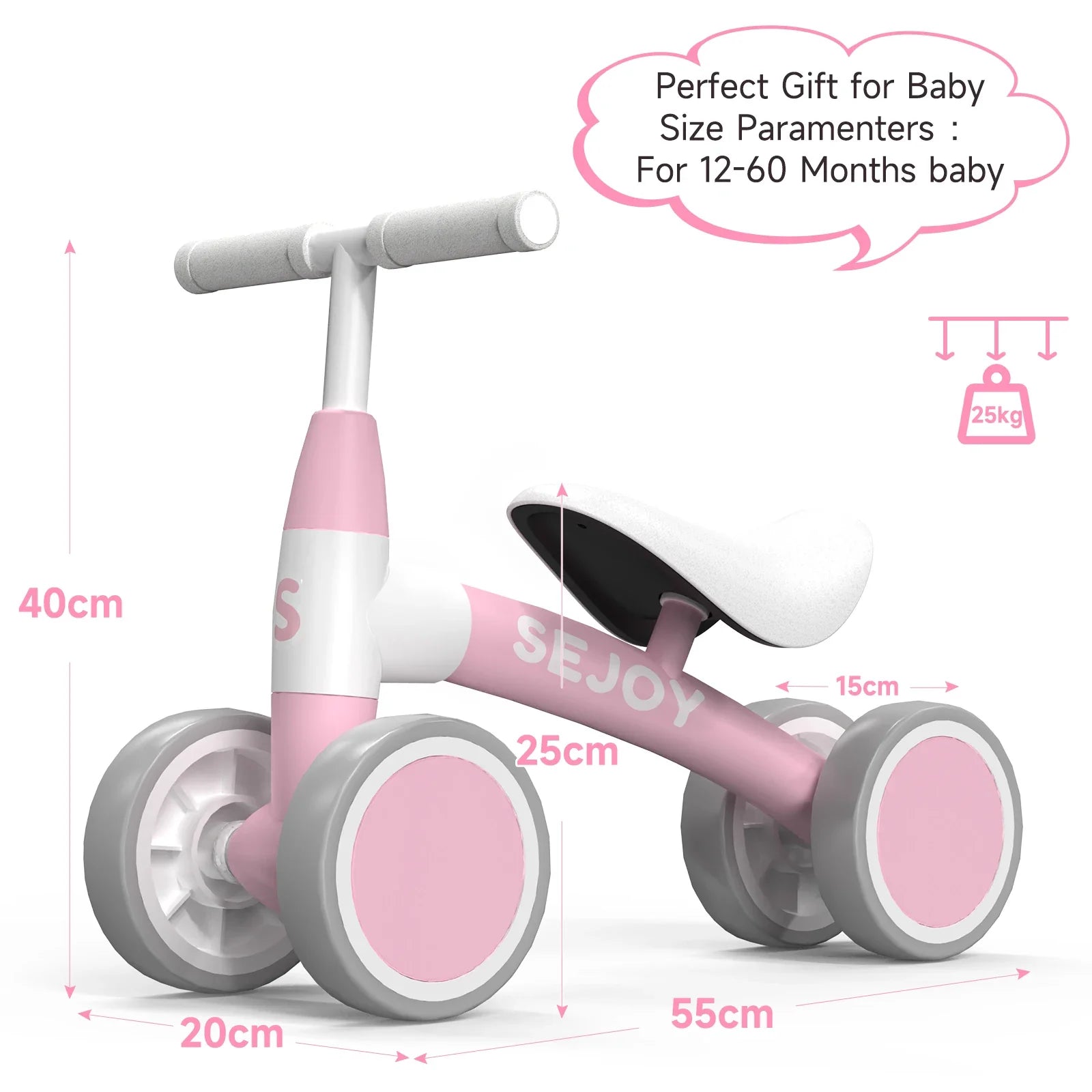 4-Wheel Baby Balance Bike Baby Balance Bike